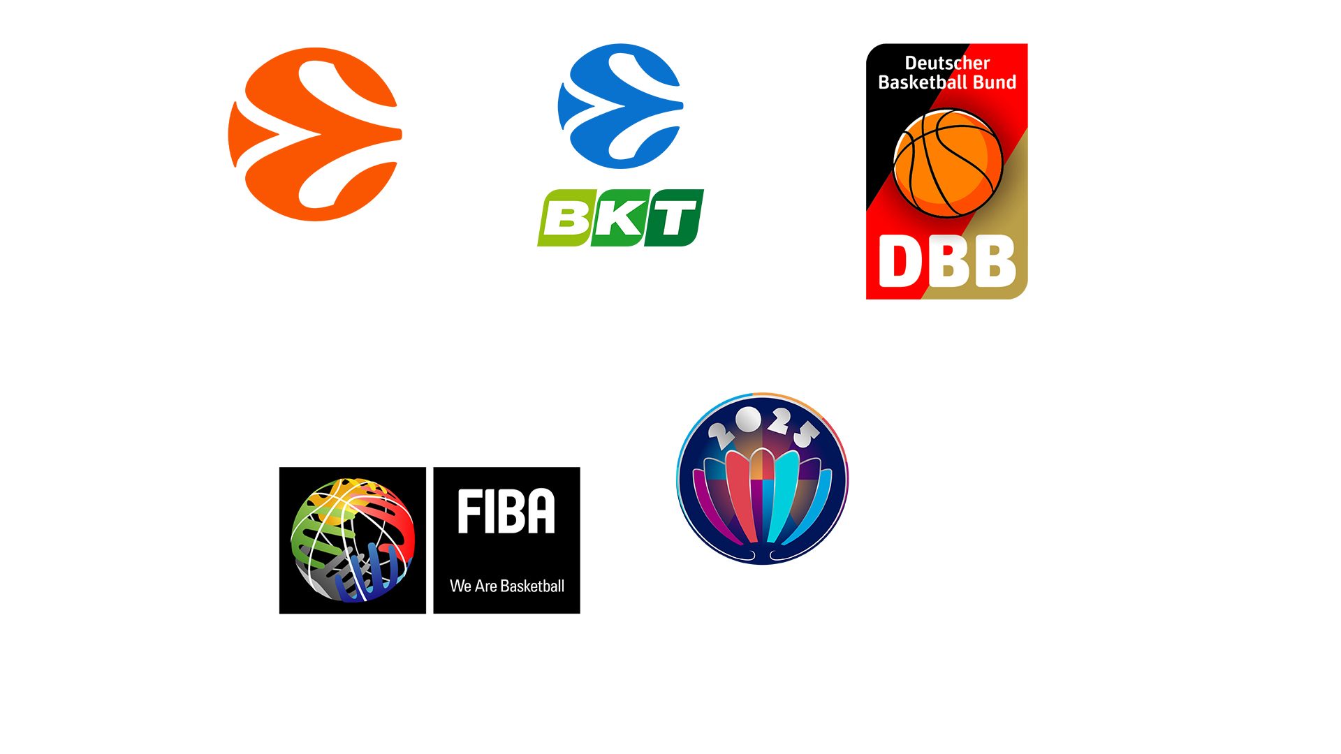 Logos der Basketball-Wettbewerbe